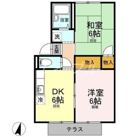 プレジール林の物件間取画像